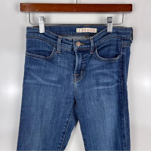 J Brand Mid Rise Super Skinny Jeans Blue Bell Women's Size 26 - Picture 4 of 9